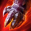 This icon represents an equipped item at the end of a game