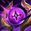 This icon represents an equipped item at the end of a game