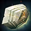 This icon represents an equipped item at the end of a game