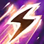 This icon represents an equipped item at the end of a game