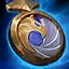 This icon represents an equipped item at the end of a game