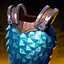 This icon represents an equipped item at the end of a game