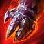 This icon represents an equipped item at the end of a game