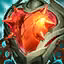 This icon represents an equipped item at the end of a game