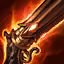 This icon represents an equipped item at the end of a game