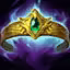 This icon represents an equipped item at the end of a game