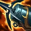 This icon represents an equipped item at the end of a game