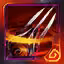 This icon represents an equipped item at the end of a game