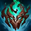 This icon represents an equipped item at the end of a game