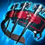 This icon represents an equipped item at the end of a game