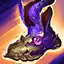 This icon represents an equipped item at the end of a game