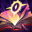 This icon represents an equipped item at the end of a game