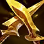 This icon represents an equipped item at the end of a game