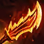 This icon represents an equipped item at the end of a game