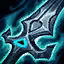 This icon represents an equipped item at the end of a game