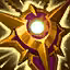This icon represents an equipped item at the end of a game