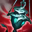 This icon represents an equipped item at the end of a game