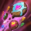 This icon represents an equipped item at the end of a game