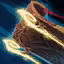 This icon represents an equipped item at the end of a game