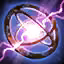 This icon represents an equipped item at the end of a game
