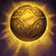 This icon represents an equipped item at the end of a game