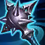 This icon represents an equipped item at the end of a game