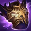 This icon represents an equipped item at the end of a game
