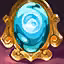 This icon represents an equipped item at the end of a game