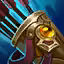 This icon represents an equipped item at the end of a game