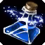 This icon represents an equipped item at the end of a game