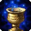 This icon represents an equipped item at the end of a game
