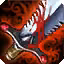 This icon represents an equipped item at the end of a game