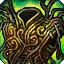This icon represents an equipped item at the end of a game