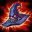 This icon represents an equipped item at the end of a game
