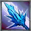 This icon represents an equipped item at the end of a game