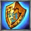 This icon represents an equipped item at the end of a game