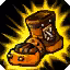 This icon represents an equipped item at the end of a game