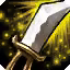 This icon represents an equipped item at the end of a game