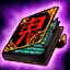 This icon represents an equipped item at the end of a game