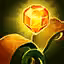 This icon represents an equipped item at the end of a game