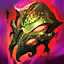 This icon represents an equipped item at the end of a game