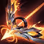 This icon represents an equipped item at the end of a game