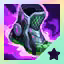 This icon represents an equipped item at the end of a game