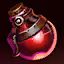 This icon represents an equipped item at the end of a game