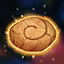This icon represents an equipped item at the end of a game