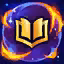 This icon represents an equipped item at the end of a game