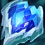 This icon represents an equipped item at the end of a game