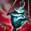 This icon represents an equipped item at the end of a game