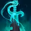This icon represents an equipped item at the end of a game