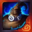 This icon represents an equipped item at the end of a game